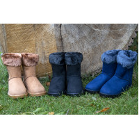 Bottes fourrées imperméables Davos Fur HKM Bleu foncé