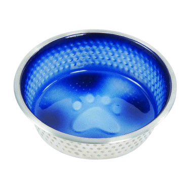 Ciotola per cane WeatherBeeta in acciaio inox antiscivolo Blu reale
