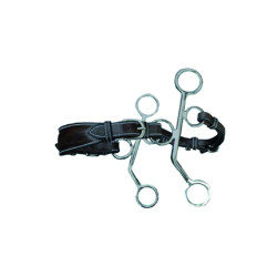 Hackamore Jump'In in cuoio con branche corte Hackamore Jump'In in cuoio con branche corte