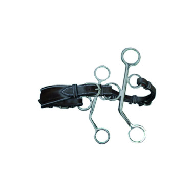 Hackamore Jump'In in cuoio con branche corte Hackamore Jump'In in cuoio con branche corte