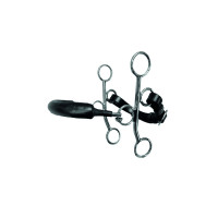 Hackamore Jump'In rigido con branche corte Mogano Bordeaux Hackamore Jump'In rigido con branche corte Mogano Bordeaux