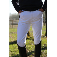Pantaloni da equitazione uomo Jump'In Super X Bianco