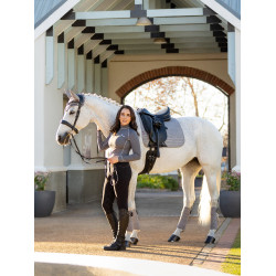 Tappetino LeMieux Suede Dressage Square Grigio