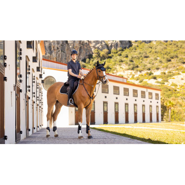 Tappetino LeMieux Eurojump Scamosciato Nero / Argento / Grigio Tappetino LeMieux Eurojump Scamosciato Nero / Argento / Grigio
