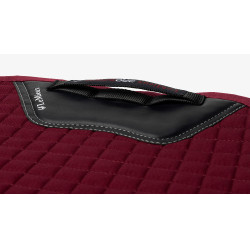 Tapis LeMieux dressage square - coton Bordeaux Tapis LeMieux dressage square - coton Bordeaux