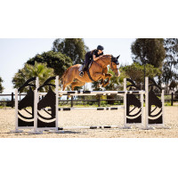 Tappetino LeMieux Eurojump Scamosciato Bianco / Argento / Bianco