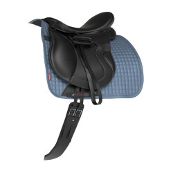 Tappetino LeMieux Suede Dressage Square Blu ghiaccio Tappetino LeMieux Suede Dressage Square Blu ghiaccio