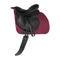Tappetino LeMieux Suede Dressage Square Mora Bordeaux