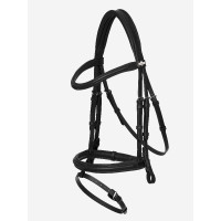 Briglia LeMieux Arika con capezzina combinata Nero / argento Briglia LeMieux Arika con capezzina combinata Nero / argento