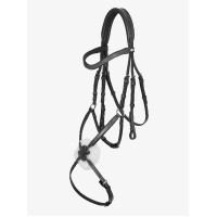 Briglia LeMieux Arika con capezzina incrociata Nero / argento Briglia LeMieux Arika con capezzina incrociata Nero / argento