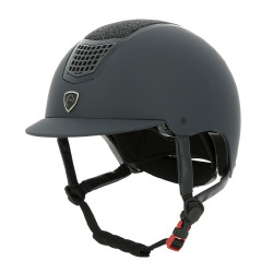 Casco Equithème Airy Nero / blu brillante