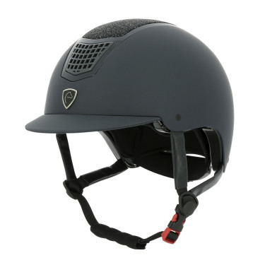 Casco Equithème Airy Nero / blu brillante