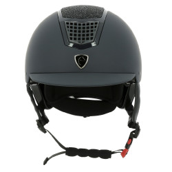 Casco Equithème Airy Nero / blu brillante
