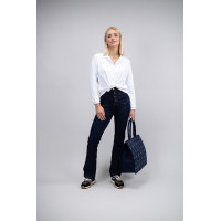 Jean Flare Harcour Juvo Jeans grezzi Blu marino