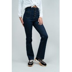 Jean Flare Harcour Juvo Jeans grezzi Blu marino