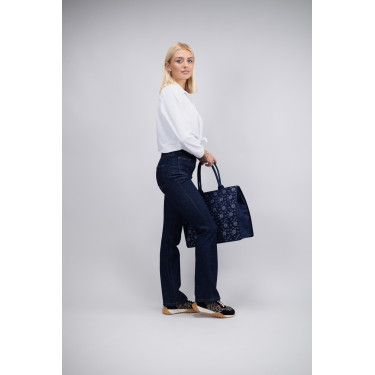 Jean Flare Harcour Juvo Jeans grezzi Blu marino