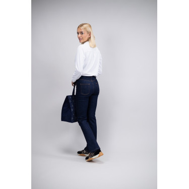 Jean Flare Harcour Juvo Jeans grezzi Blu marino