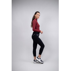 Pantaloni in pile da equitazione Harcour Jaipur Nero