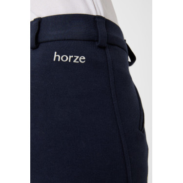 Pantaloni Horze Active da bambino con fondo in silicone Blu scuro