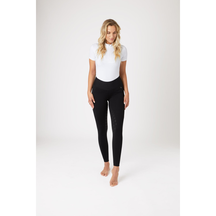 Leggings da equitazione con fondo in silicone effetto pelle Horze Juliet Leggings da equitazione con fondo in silicone effetto pelle Horze Juliet