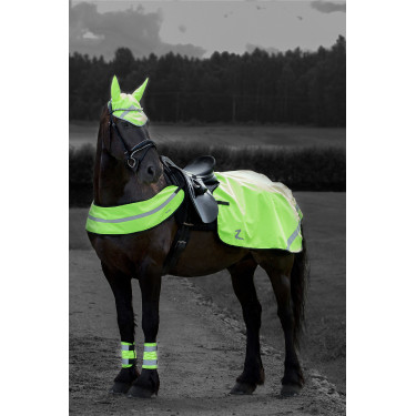 Coprireni riflettente fluo Horze Coprireni riflettente fluo Horze