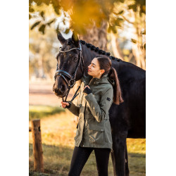 Giacca tecnica protettiva da donna Horze Jadine Scarabeo verde kaki Giacca tecnica protettiva da donna Horze Jadine Scarabeo verde kaki