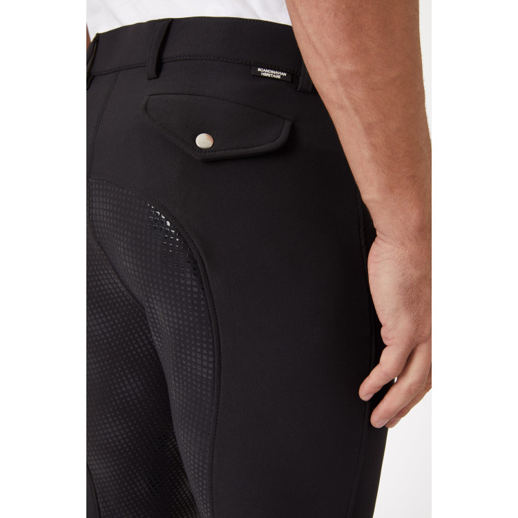 Pantaloni da equitazione uomo Horze Grand Prix con grip in silicone integrale Pantaloni da equitazione uomo Horze Grand Prix con grip in silicone integrale