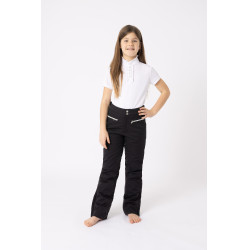 Pantaloni da equitazione imbottiti con silicone Adeline bambini Horze Nero Pantaloni da equitazione imbottiti con silicone Adeline bambini Horze Nero