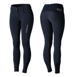 Pantaloni da equitazione con grip in silicone Meghan da donna B Vertigo Blu navy scuro