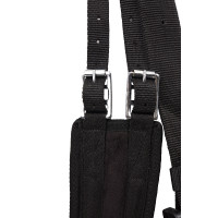 Tappetino da equitazione a pelo PU scamosciato Horze Nero / grigio Tappetino da equitazione a pelo PU scamosciato Horze Nero / grigio