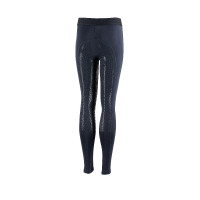 Leggings da equitazione da bambino con grip in silicone integrale Madison Horze Nero