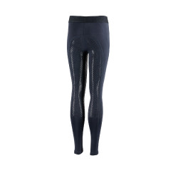 Leggings da equitazione da bambino con grip in silicone integrale Madison Horze Blu navy scuro