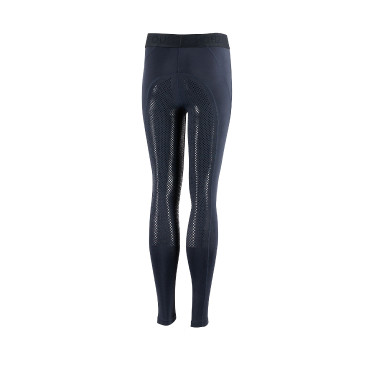 Leggings da equitazione da bambino con grip in silicone integrale Madison Horze Blu navy scuro