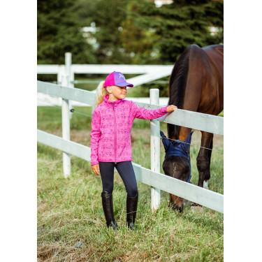 Leggings da equitazione da bambino con grip in silicone integrale Madison Horze Blu navy scuro