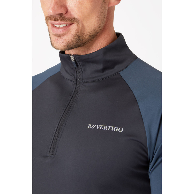 Top da allenamento B Vertigo Edmund da uomo con cerniera lampo Top da allenamento B Vertigo Edmund da uomo con cerniera lampo