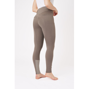 Pantaloni con grip integrale per tutte le stagioni Horze Mira Marrone morel