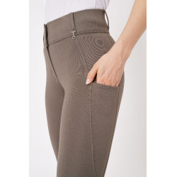 Pantaloni con grip integrale per tutte le stagioni Horze Mira Marrone morel
