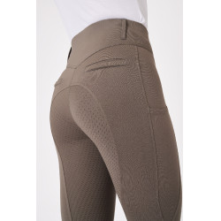 Pantaloni con grip integrale per tutte le stagioni Horze Mira Marrone morel