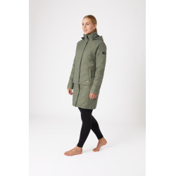 Piumino Aurora Horze da donna con gonna amovibile Coleottero verde Piumino Aurora Horze da donna con gonna amovibile Coleottero verde