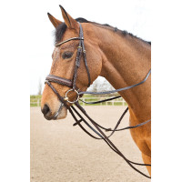 Redini in cuoio tipo tedesco Horze Sparta Marrone