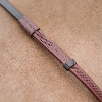 Redini in gomma Fine Prise Horze con fermagli Marrone scuro Redini in gomma Fine Prise Horze con fermagli Marrone scuro