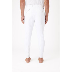 Pantaloni con grip in silicone Horze Grand Prix da uomo Bianco Pantaloni con grip in silicone Horze Grand Prix da uomo Bianco