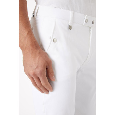 Pantaloni con grip in silicone Horze Grand Prix da uomo Bianco Pantaloni con grip in silicone Horze Grand Prix da uomo Bianco