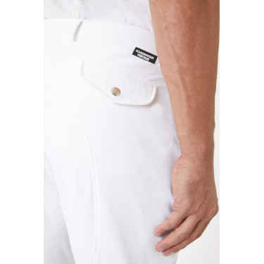 Pantaloni con grip in silicone Horze Grand Prix da uomo Bianco Pantaloni con grip in silicone Horze Grand Prix da uomo Bianco