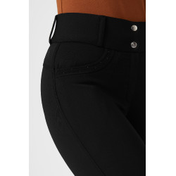 Pantaloni da equitazione termici con grip in silicone a fondo intero Mia donna Horze Nero Pantaloni da equitazione termici con grip in silicone a fondo intero Mia donna Horze Nero