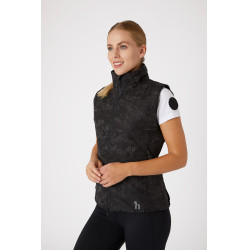 Gilet riflettente mimetico Luminox da donna Horze Nero / argento Gilet riflettente mimetico Luminox da donna Horze Nero / argento
