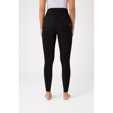 Pantaloni da equitazione a vita alta Tara con grip in silicone a fondo intero da donna Horze Nero Pantaloni da equitazione a vita alta Tara con grip in silicone a fondo intero da donna Horze Nero