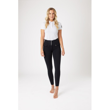 Pantaloni da equitazione a vita alta Tara con grip in silicone a fondo intero da donna Horze Pantaloni da equitazione a vita alta Tara con grip in silicone a fondo intero da donna Horze