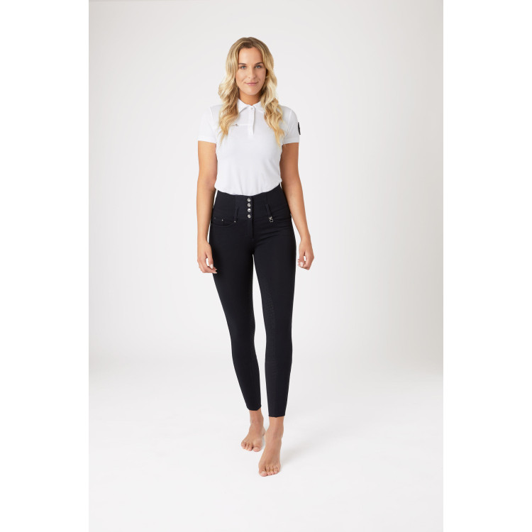 Pantaloni da equitazione a vita alta Tara con grip in silicone a fondo intero da donna Horze Pantaloni da equitazione a vita alta Tara con grip in silicone a fondo intero da donna Horze