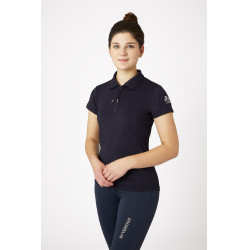 Polo da concorso a maniche corte con colletto Claudine da donna B Vertigo Blu navy scuro Polo da concorso a maniche corte con colletto Claudine da donna B Vertigo Blu navy scuro